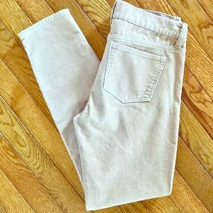 J. CREW Tan Corduroy Skinny Stretch Pants
